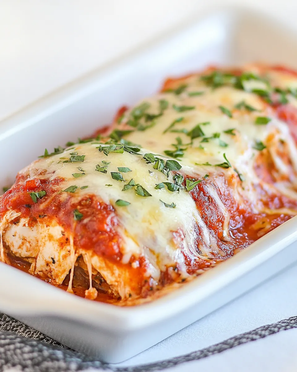 Chicken Parmesan Rollups
