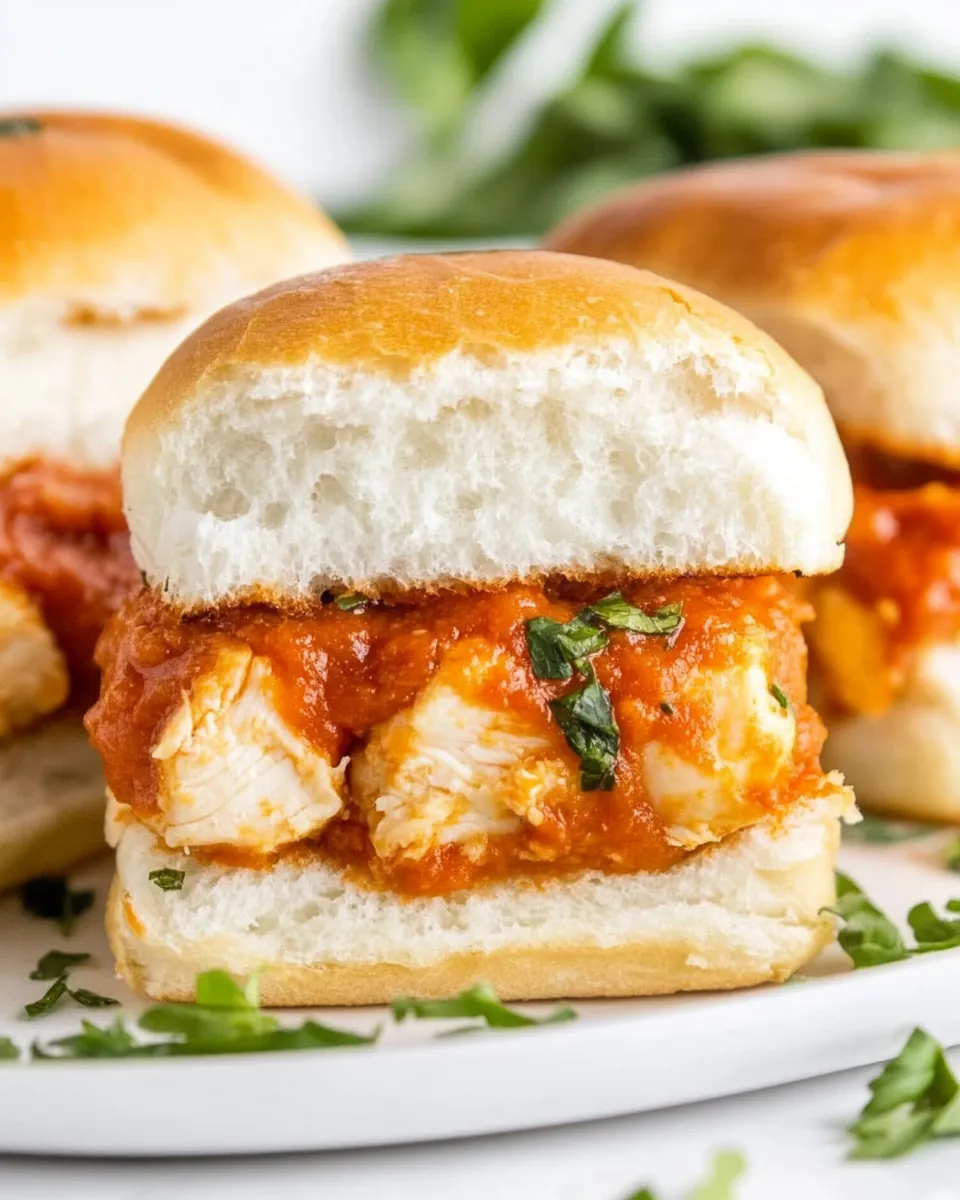 Chicken Parmesan Sliders