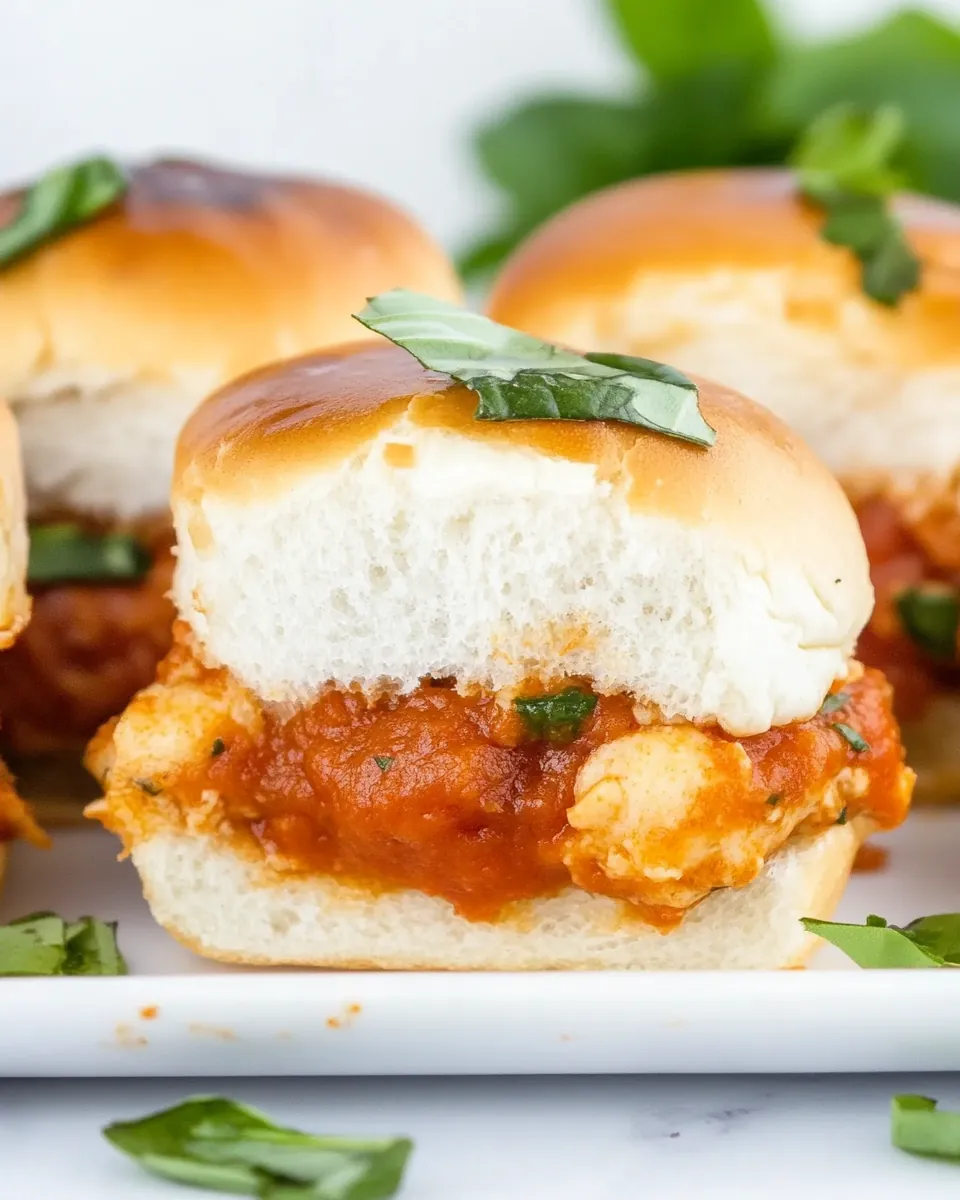 Chicken Parmesan Sliders