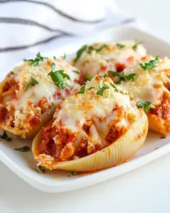 Chicken Parmesan Stuffed Shells