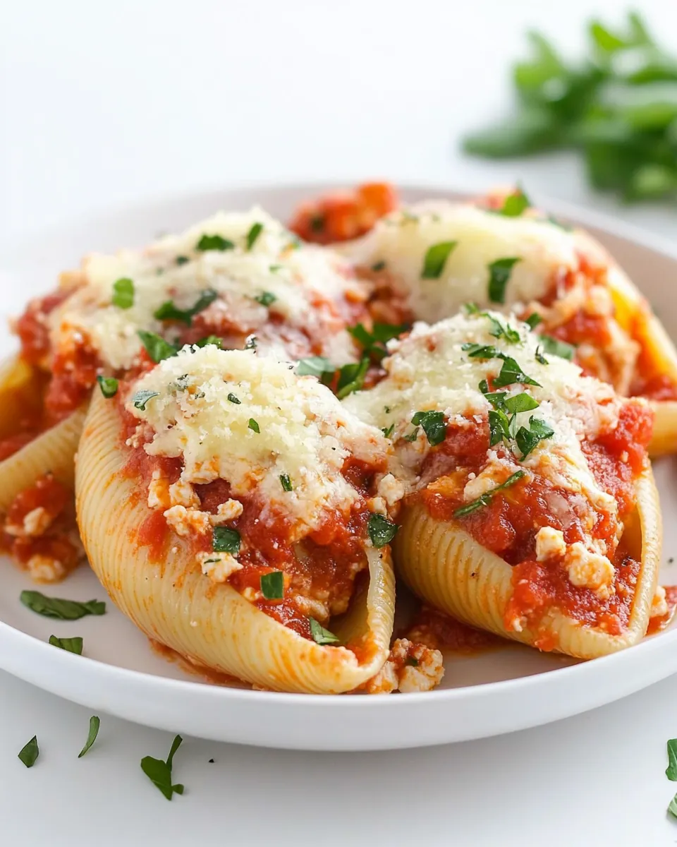 Chicken Parmesan Stuffed Shells