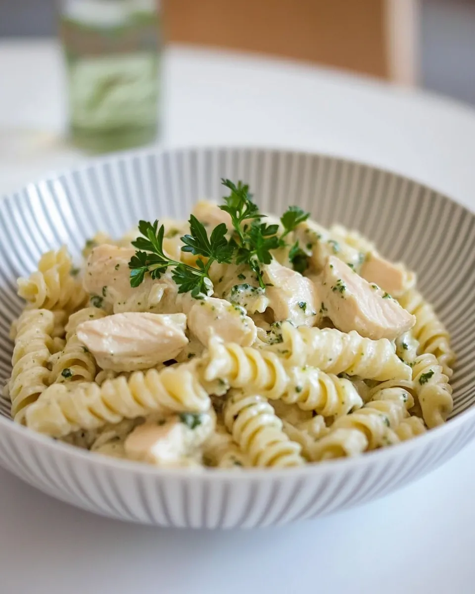 Chicken Pesto Alfredo Pasta