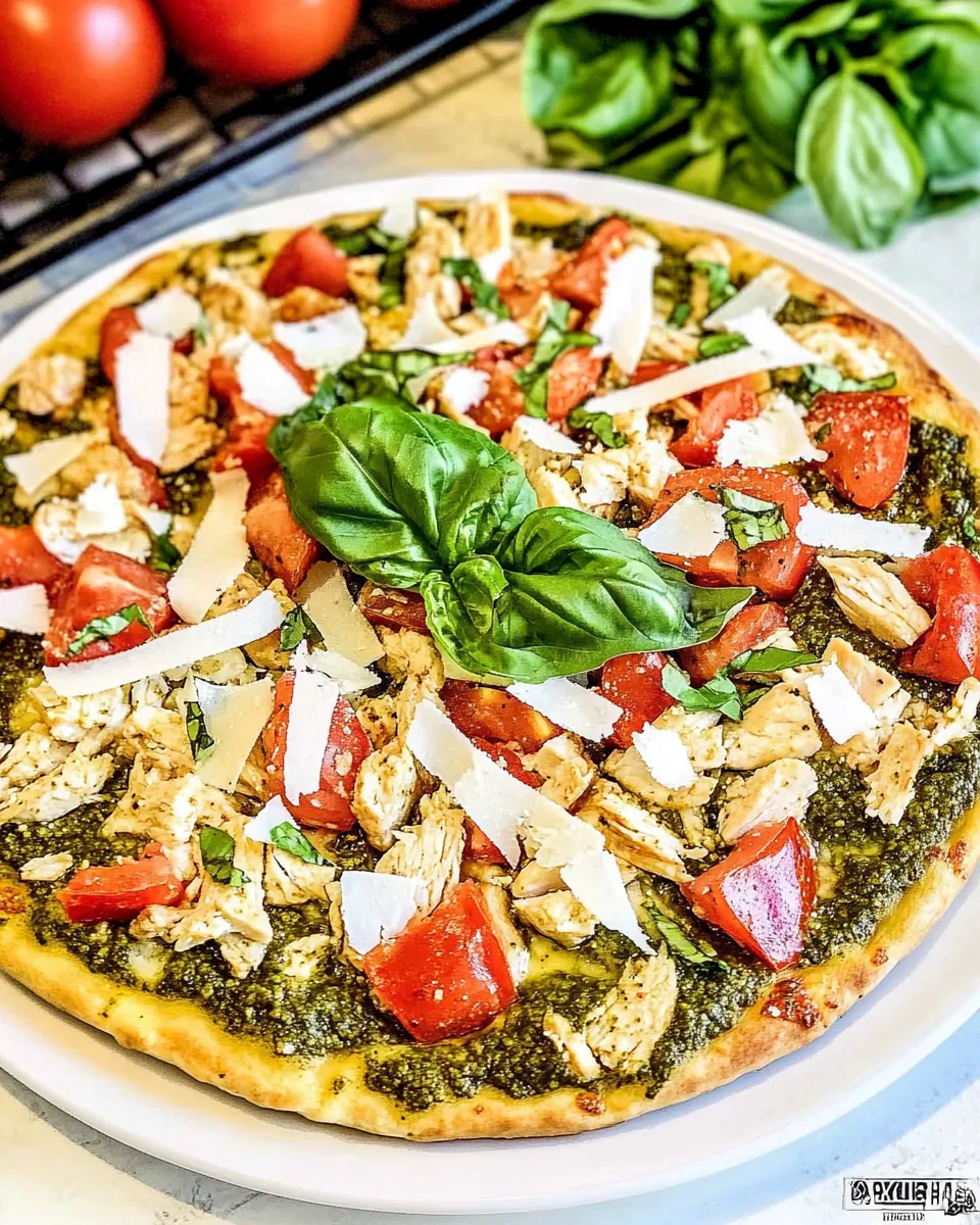 Chicken Pesto Pizza