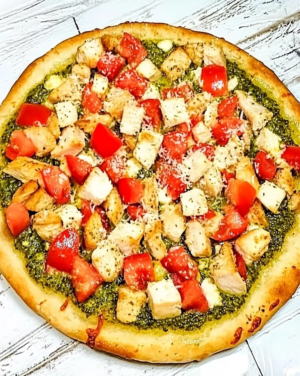 Chicken Pesto Pizza