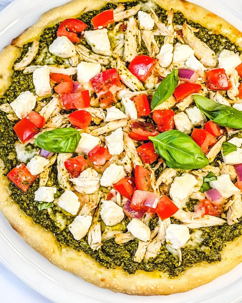Chicken Pesto Pizza