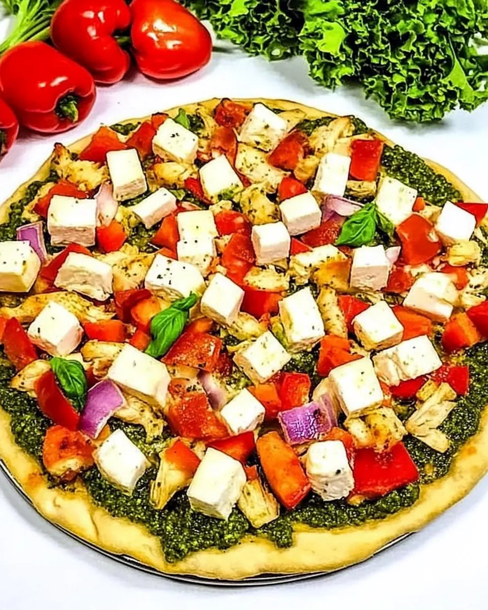 Chicken Pesto Pizza