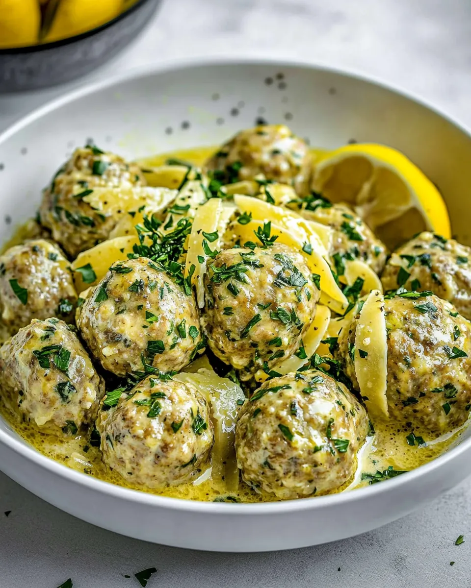 Chicken Piccata Meatballs