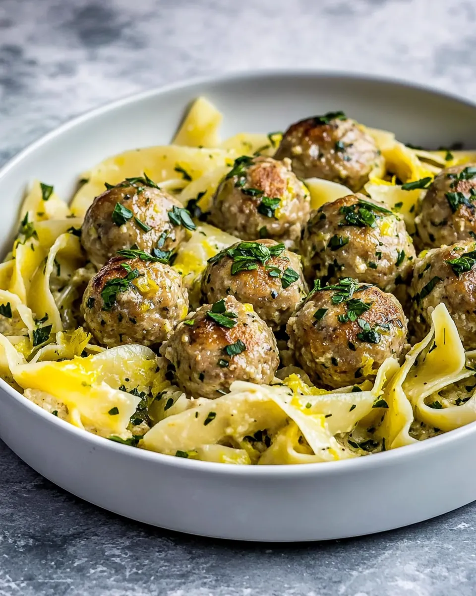 Chicken Piccata Meatballs