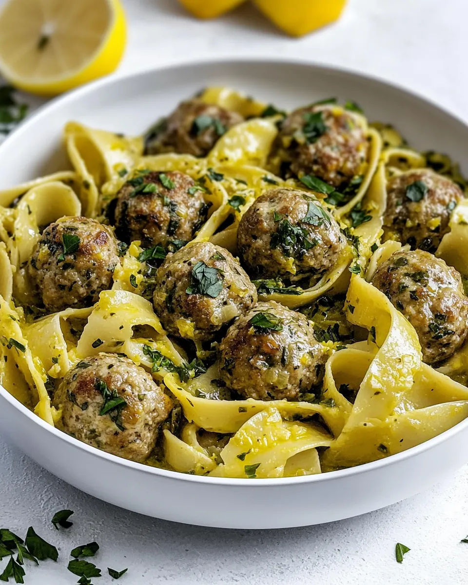 Chicken Piccata Meatballs