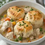 Chicken Pot Pie Biscuit Skillet