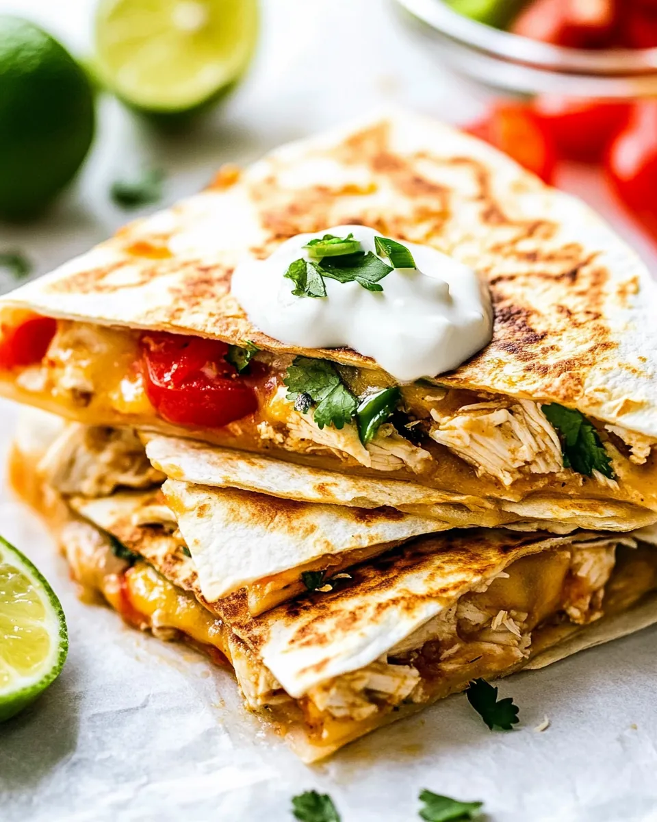 Chicken Quesadillas