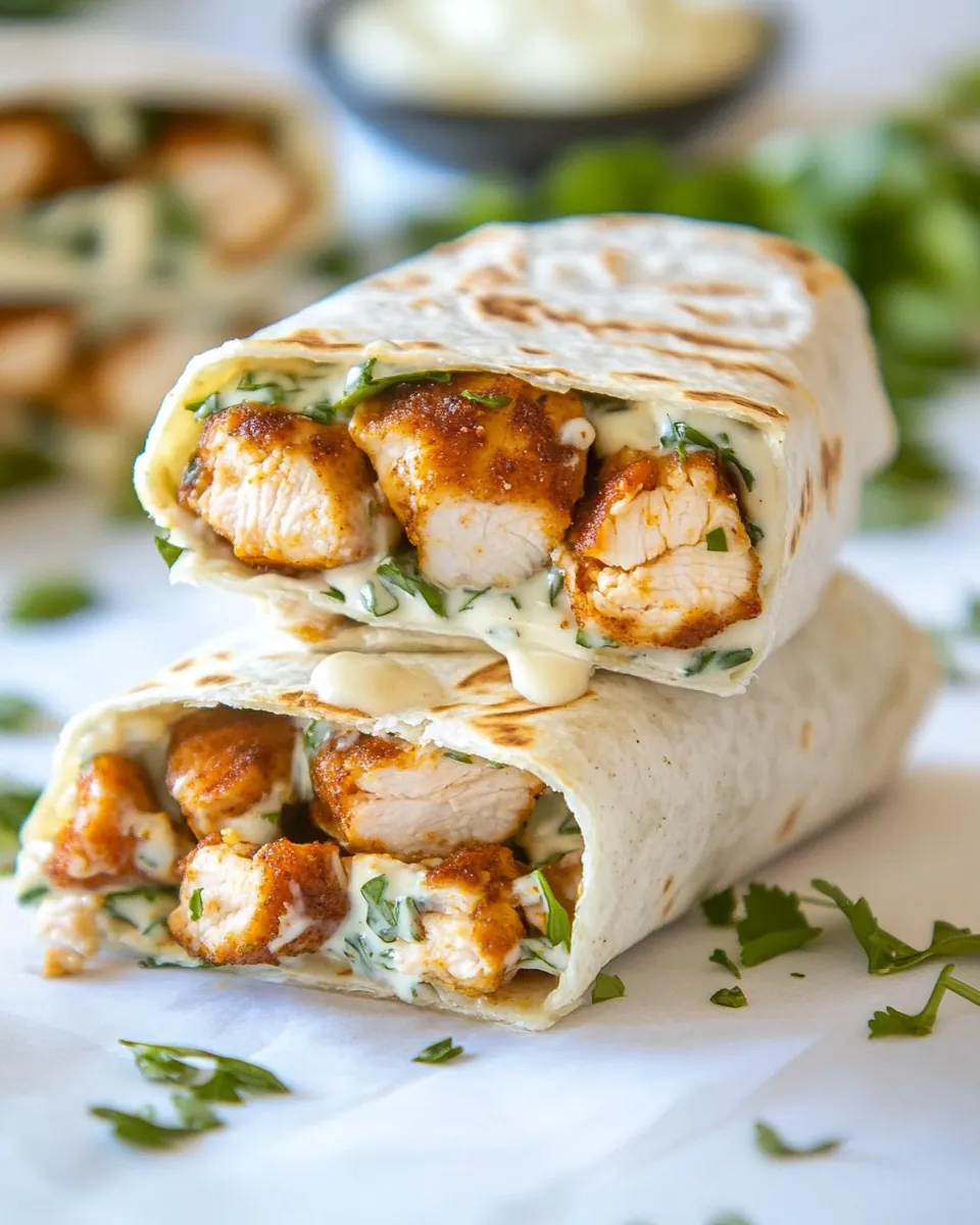 Chicken Ranch Wraps