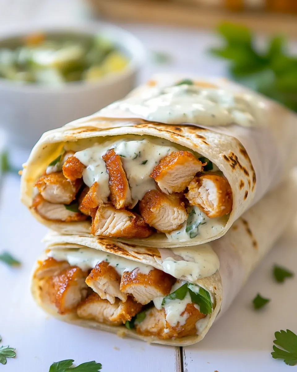 Chicken Ranch Wraps