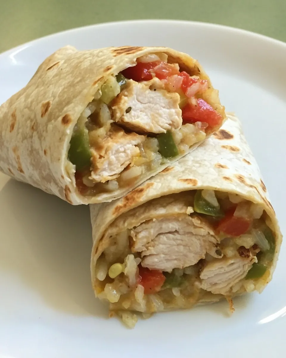 Chicken Rice Burritos