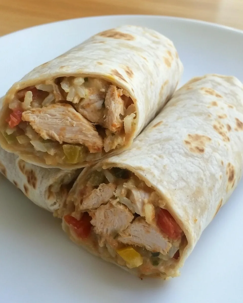 Chicken Rice Burritos