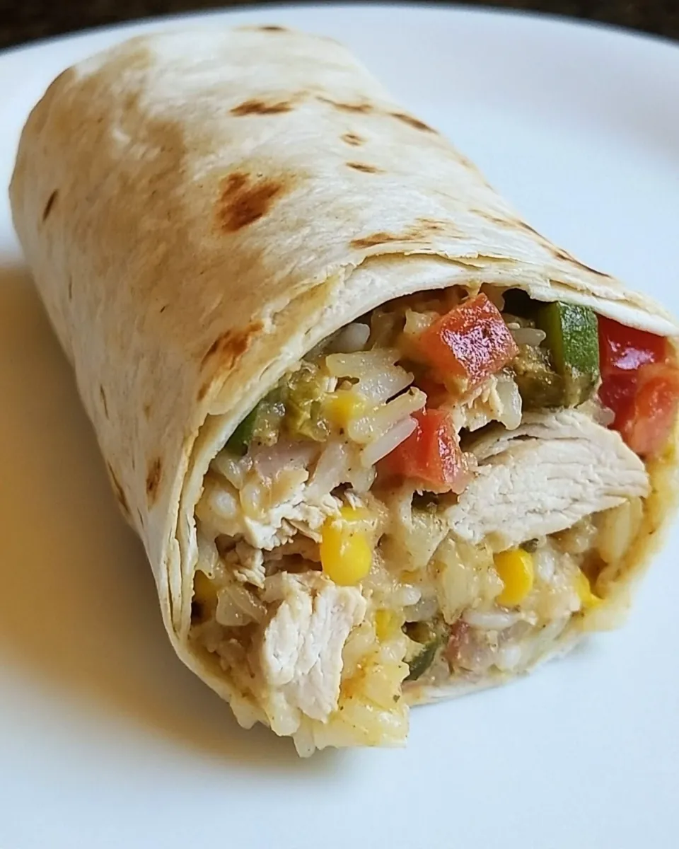 Chicken Rice Burritos