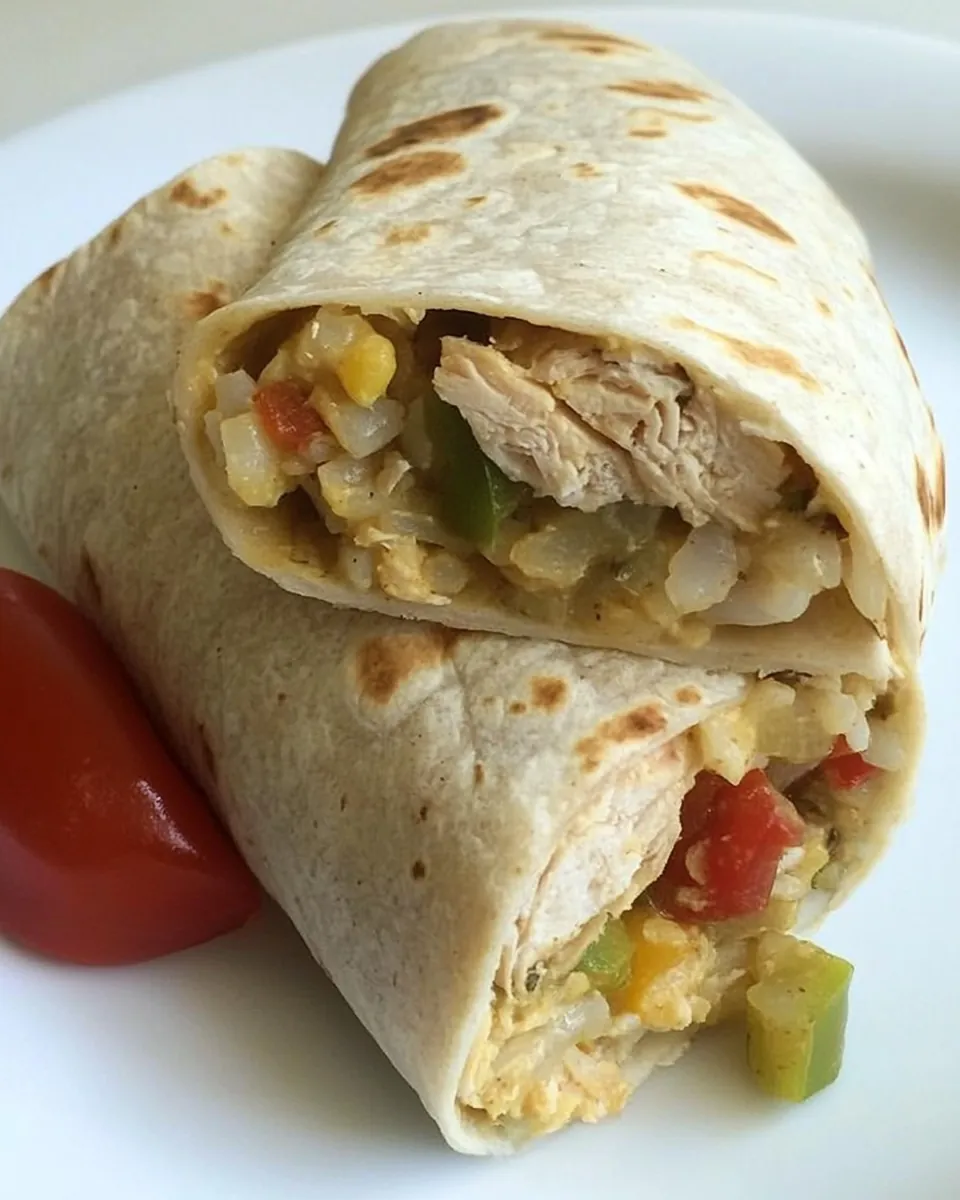 Chicken Rice Burritos