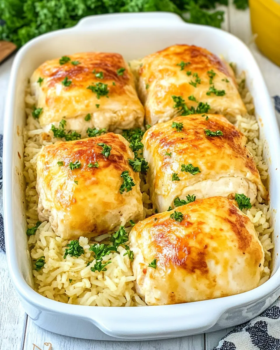 Chicken Roll Ups and Rice