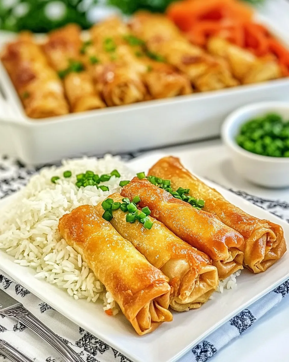 Chicken Roll Ups and Rice