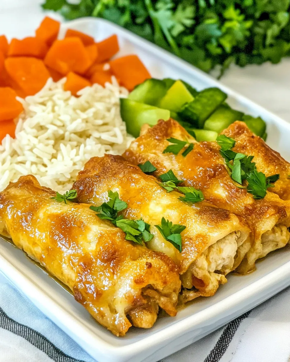 Chicken Roll Ups and Rice