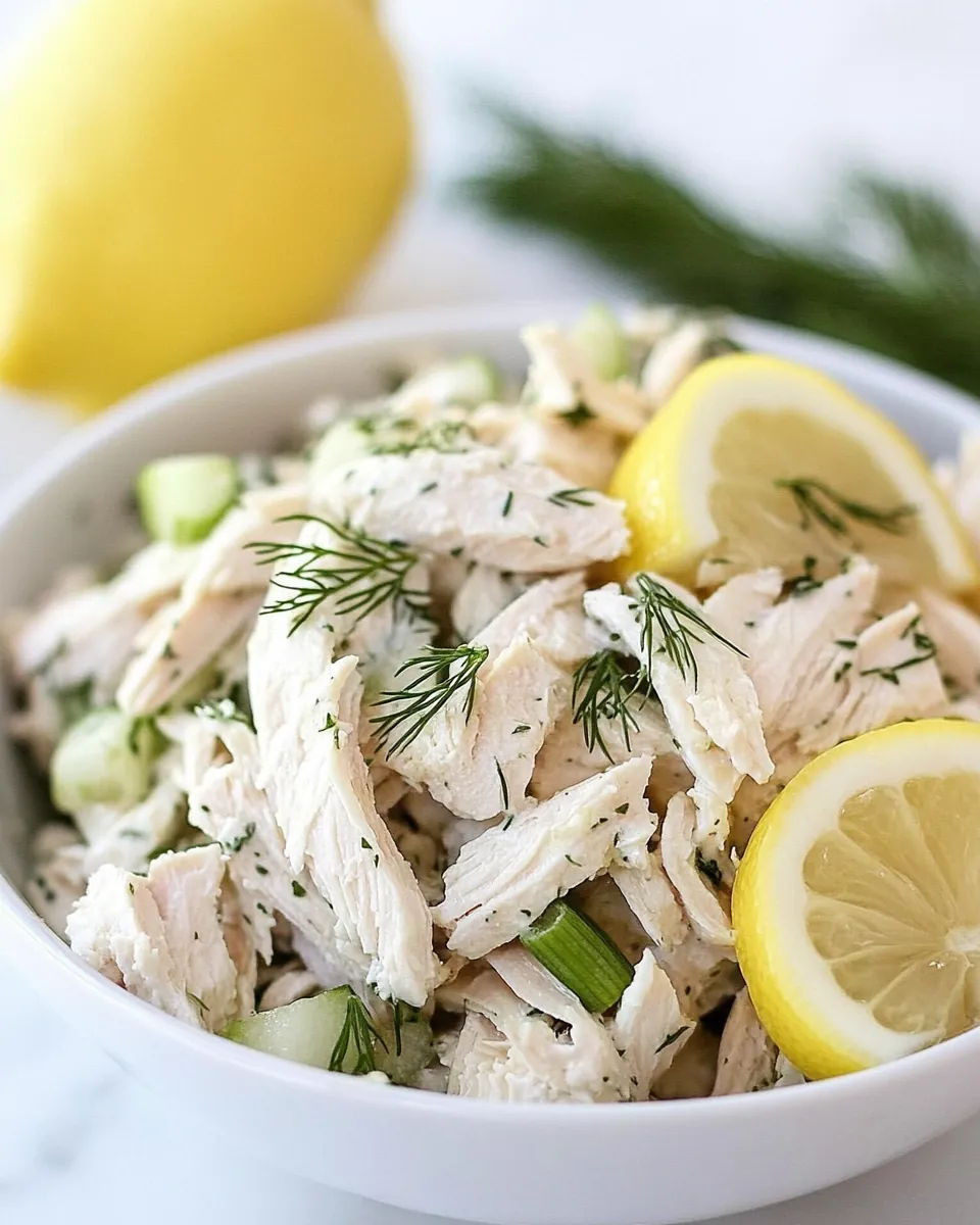 Chicken Salad with Lemon and Dill