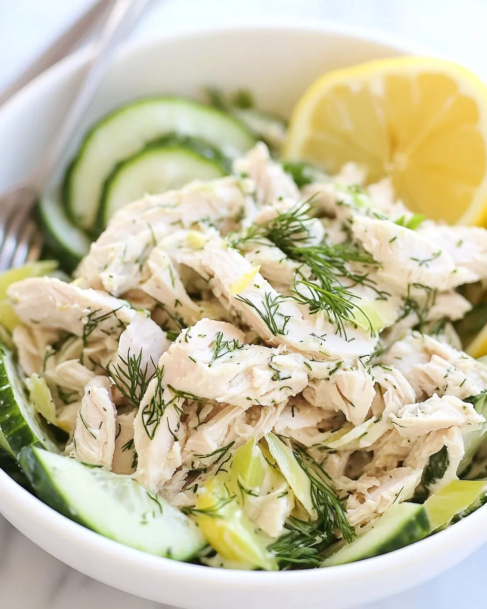 Chicken Salad with Lemon and Dill