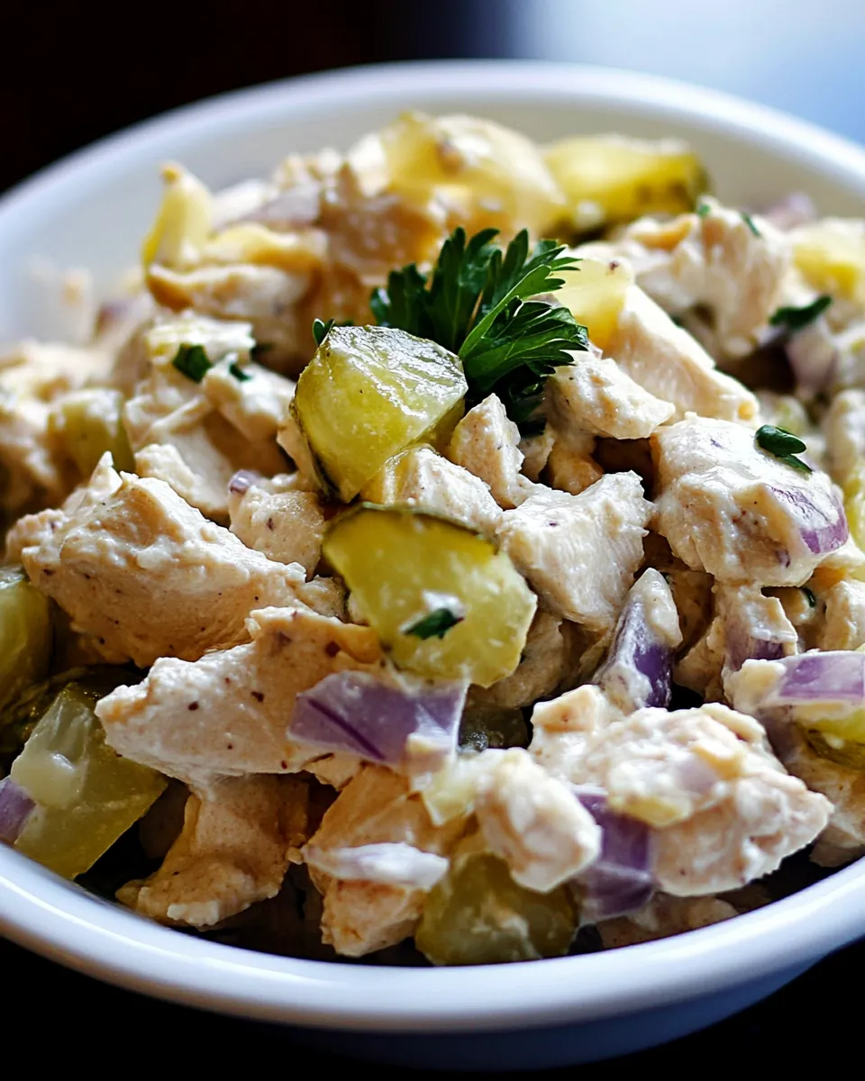 Chicken Salad with Pickles