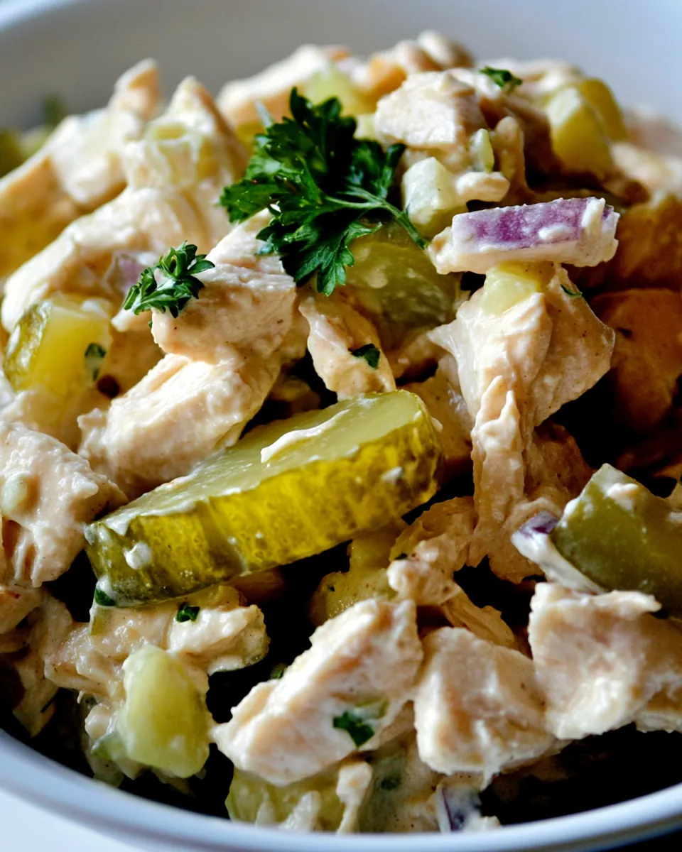 Chicken Salad with Pickles