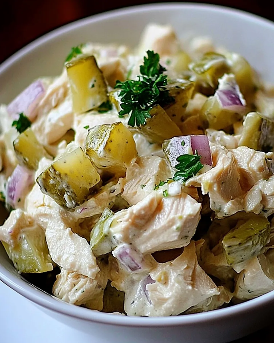 Chicken Salad with Pickles