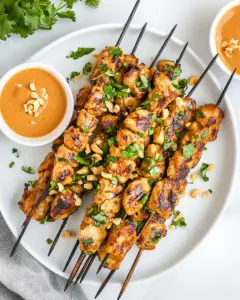 Chicken Satay with Peanut Sauce