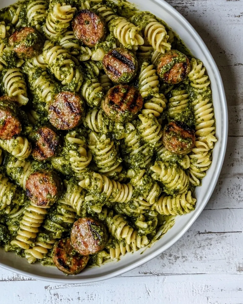 Chicken Sausage Pesto Pasta