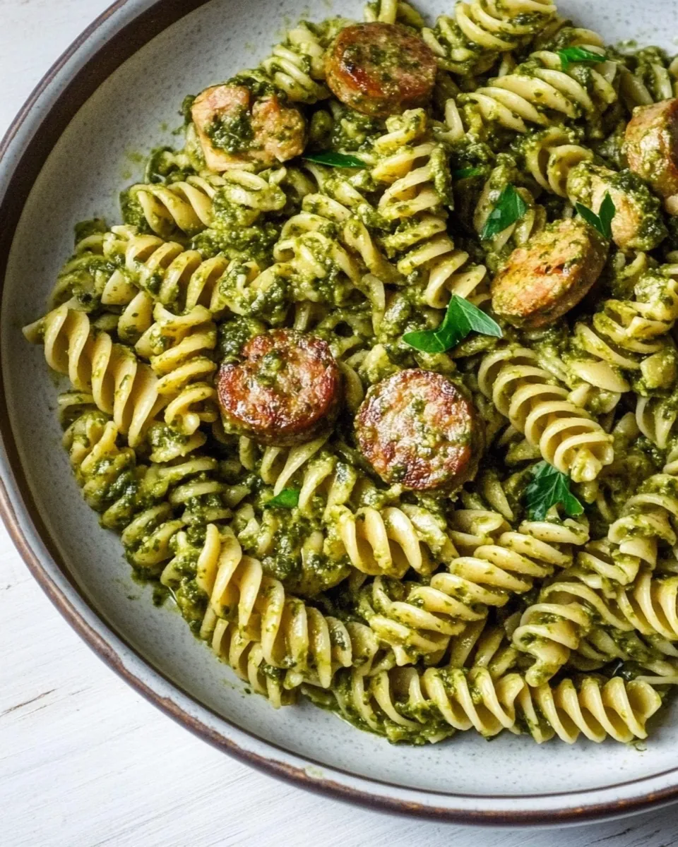 Chicken Sausage Pesto Pasta