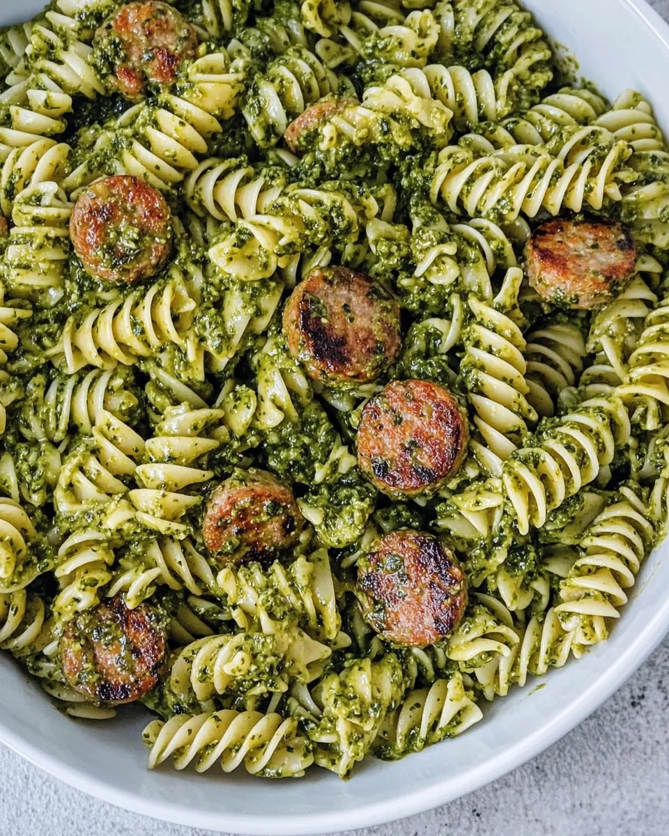 Chicken Sausage Pesto Pasta