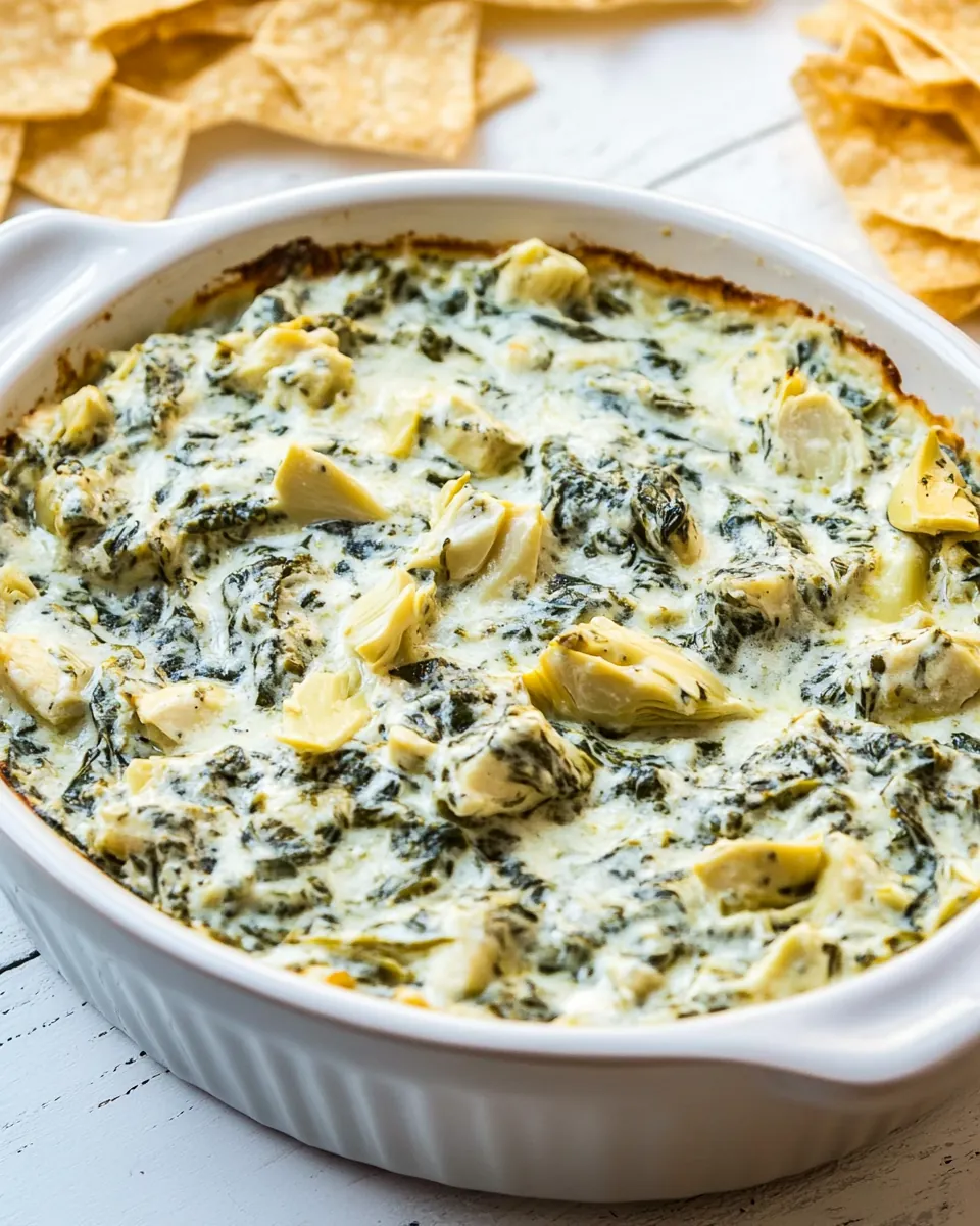 Chicken Spinach Artichoke Dip