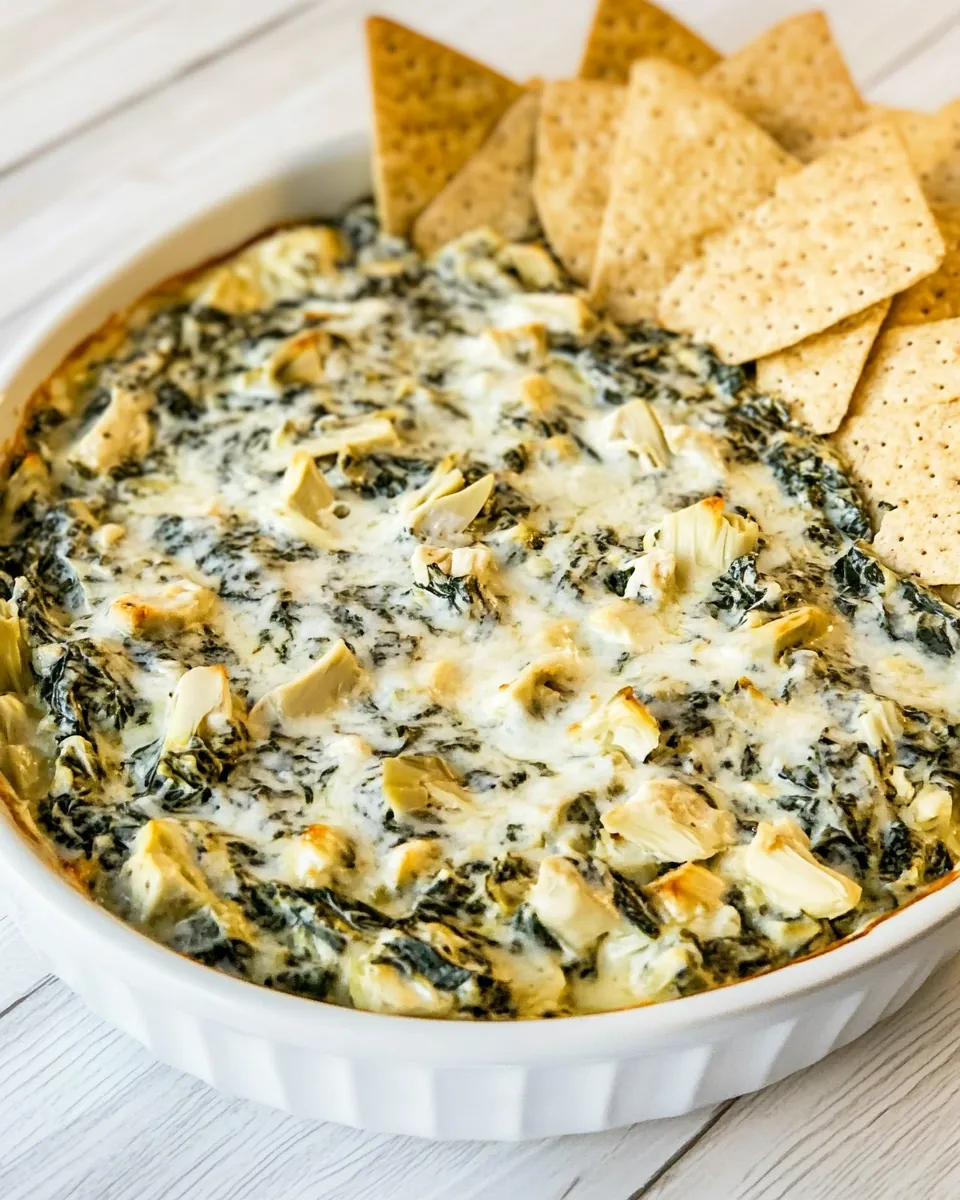 Chicken Spinach Artichoke Dip