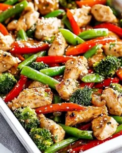 Chicken Stir Fry Sheet Pan Meal