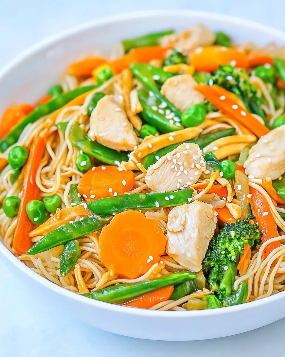 Chicken Stir Fry with Noodles