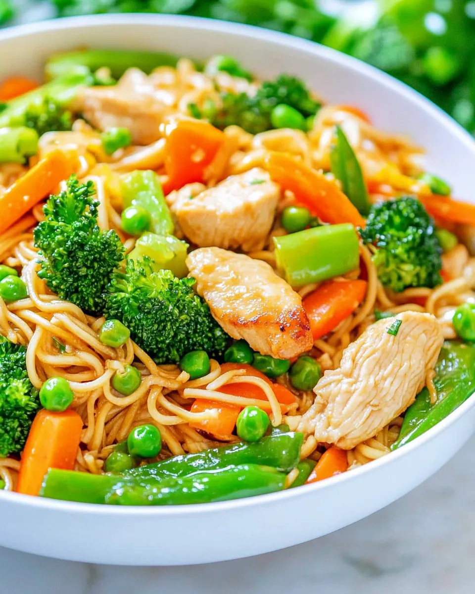 Chicken Stir Fry with Noodles