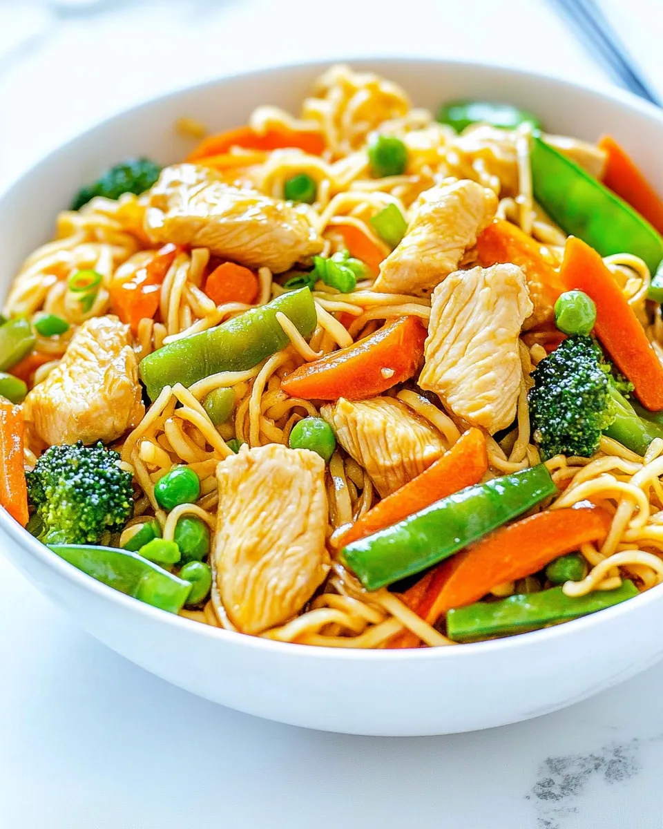 Chicken Stir Fry with Noodles