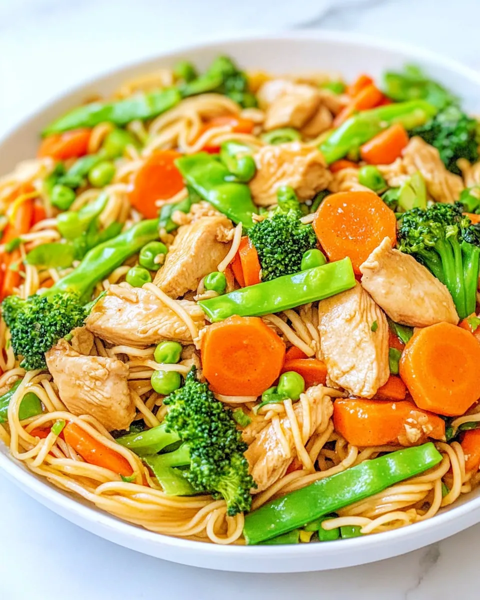 Chicken Stir Fry with Noodles