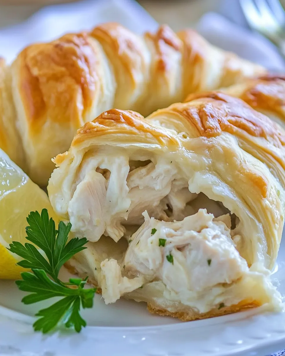 Chicken Stuffed Crescent Rolls