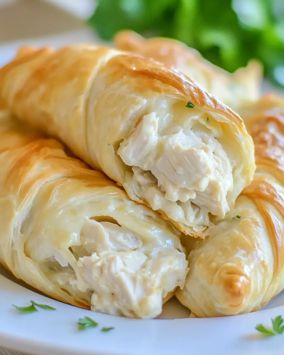 Chicken Stuffed Crescent Rolls