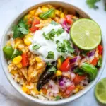 Chicken Taco Poblano Rice Bowls