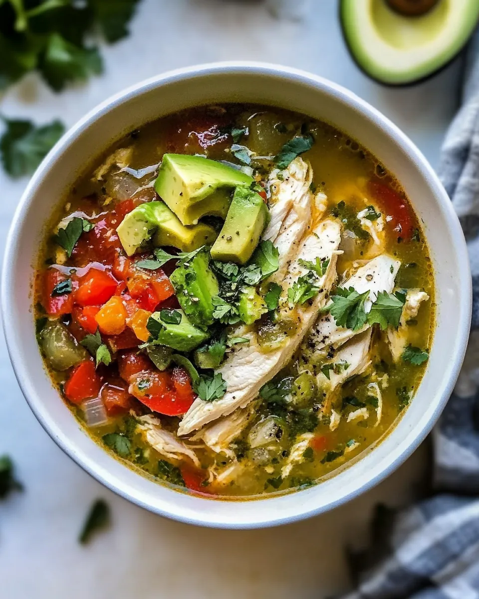 Chicken and Avocado Soup