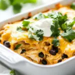 Chicken and Black Bean Enchilada Casserole