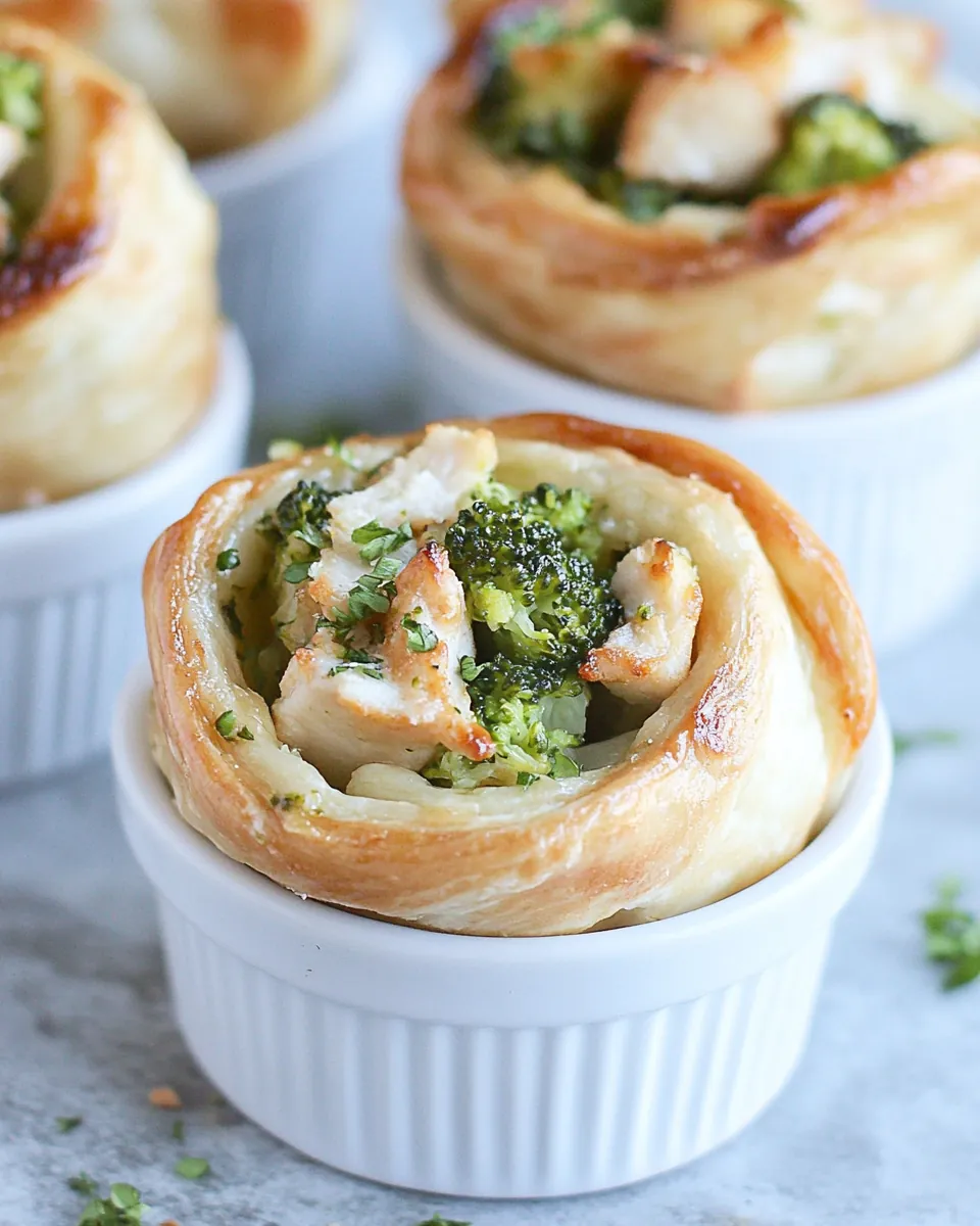 Chicken and Broccoli Pinwheels