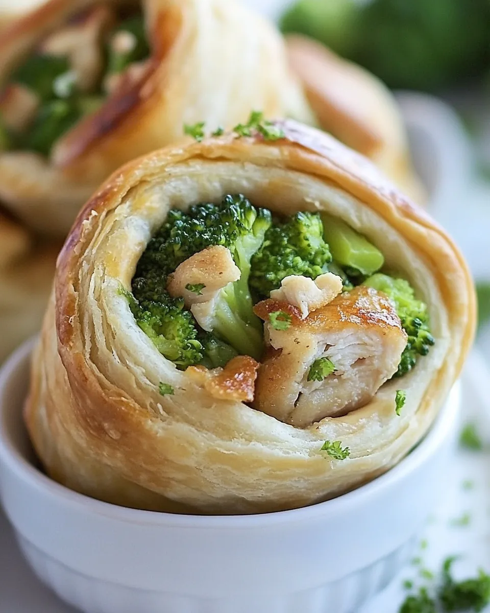 Chicken and Broccoli Pinwheels