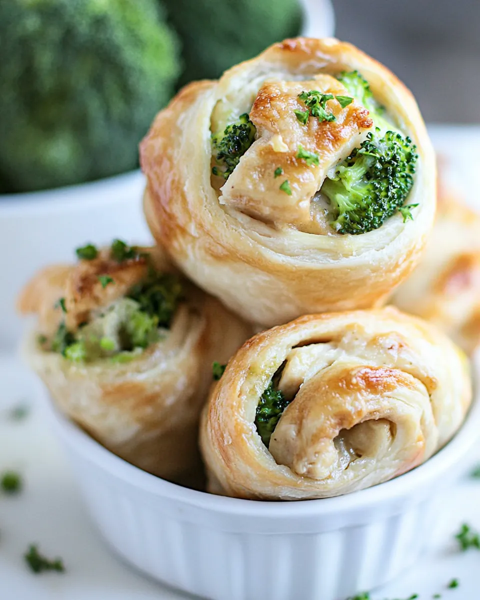 Chicken and Broccoli Pinwheels
