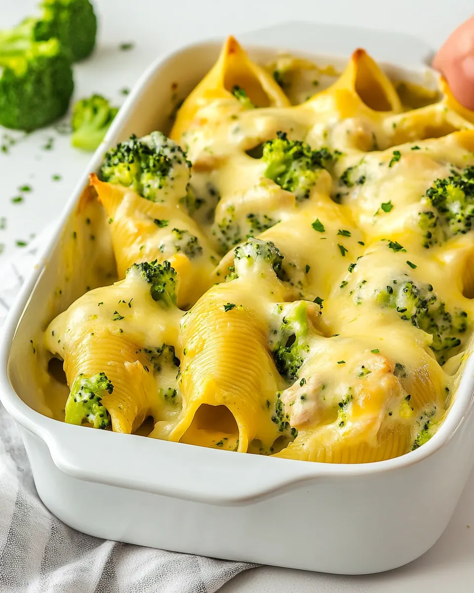 Chicken and Broccoli Stuffed Shells