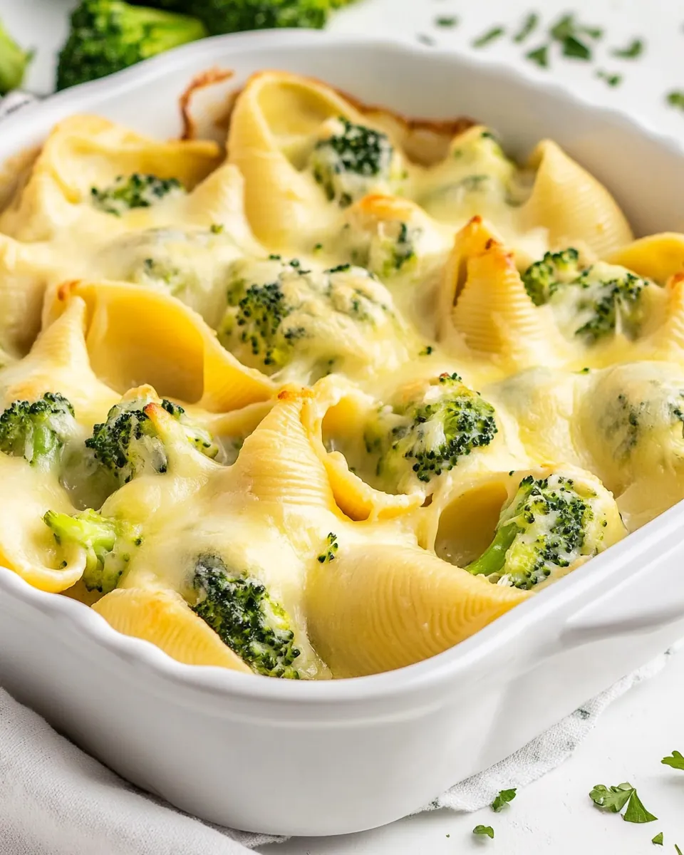 Chicken and Broccoli Stuffed Shells